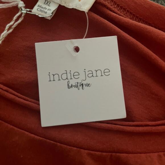 Umgee Claire Balloon Sleeve Tunic Top 3/4 Sleeve NEW WITH TAGS Boho - Picture 8 of 11